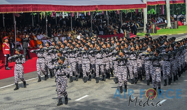 The Sri Lanka Air Force join in the 72nd Independence Celebrations