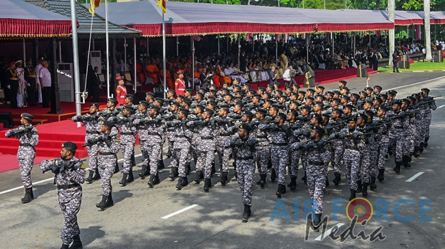 The Sri Lanka Air Force join in the 72nd Independence Celebrations