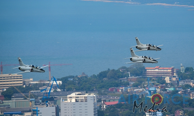 The Sri Lanka Air Force join in the 72nd Independence Celebrations