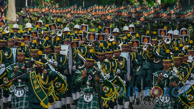 The Sri Lanka Air Force join in the 72nd Independence Celebrations