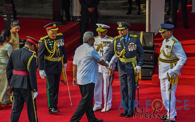 The Sri Lanka Air Force join in the 72nd Independence Celebrations