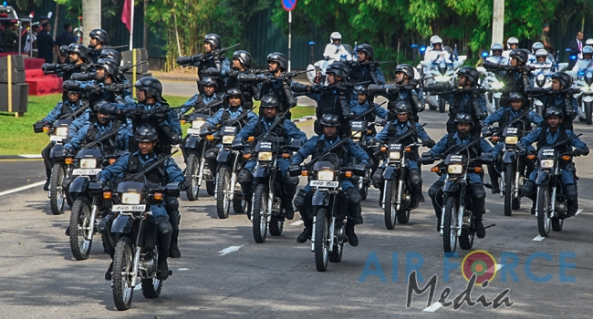 The Sri Lanka Air Force join in the 72nd Independence Celebrations