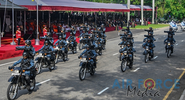 The Sri Lanka Air Force join in the 72nd Independence Celebrations