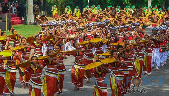 The Sri Lanka Air Force join in the 72nd Independence Celebrations
