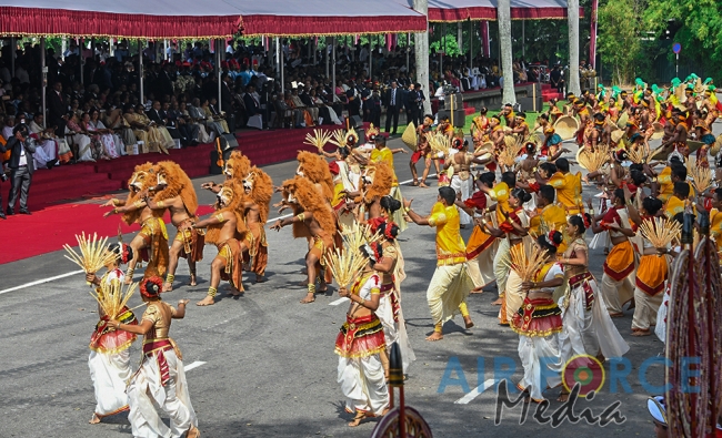 The Sri Lanka Air Force join in the 72nd Independence Celebrations