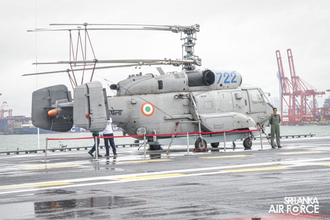 COMMANDER OF THE AIR FORCE VISITS INDIAN AIRCRAFT CARRIER INS
VIKRANT