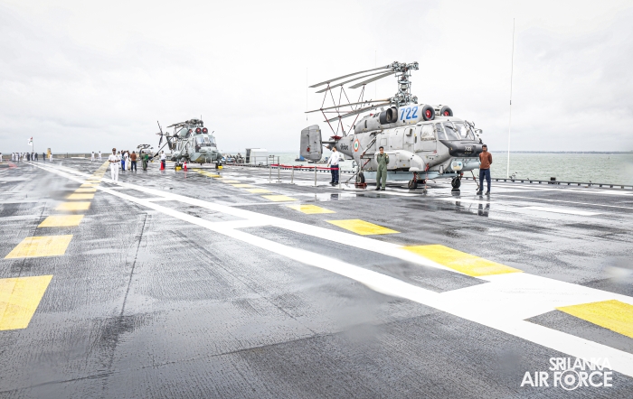 COMMANDER OF THE AIR FORCE VISITS INDIAN AIRCRAFT CARRIER INS
VIKRANT