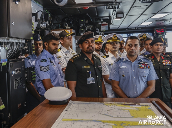 COMMANDER OF THE AIR FORCE VISITS INDIAN AIRCRAFT CARRIER INS
VIKRANT
