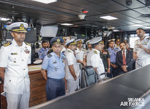 COMMANDER OF THE AIR FORCE VISITS INDIAN AIRCRAFT CARRIER INS
VIKRANT