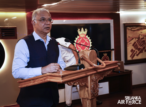 COMMANDER OF THE AIR FORCE VISITS INDIAN AIRCRAFT CARRIER INS
VIKRANT