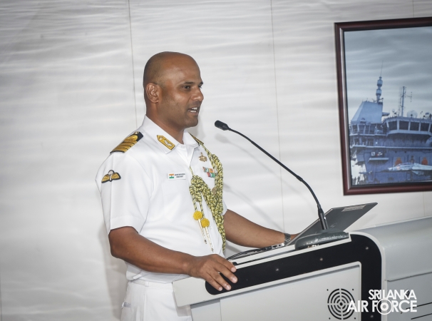 COMMANDER OF THE AIR FORCE VISITS INDIAN AIRCRAFT CARRIER INS
VIKRANT