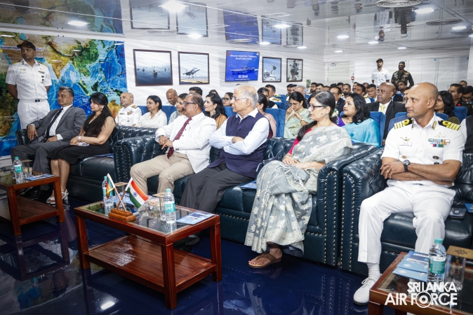 COMMANDER OF THE AIR FORCE VISITS INDIAN AIRCRAFT CARRIER INS
VIKRANT