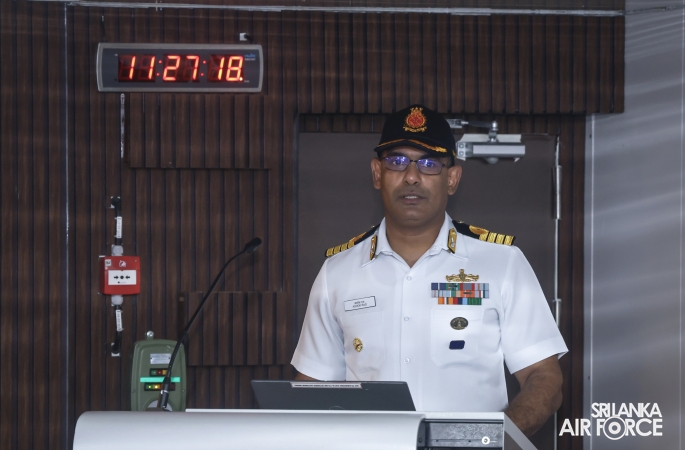 COMMANDER OF THE AIR FORCE VISITS INDIAN AIRCRAFT CARRIER INS
VIKRANT