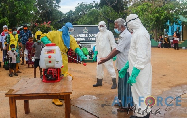 175 Civilians Released from the SLAF Quarantine Centre in Iranamadu