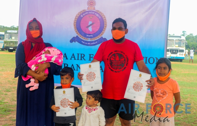 175 Civilians Released from the SLAF Quarantine Centre in Iranamadu