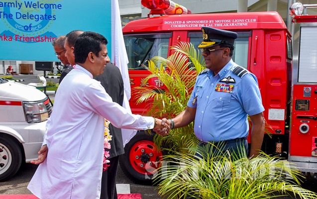 Japan Sri Lanka Friendship Association Donates an Ambulance and Fire Vehicle to The SLAF