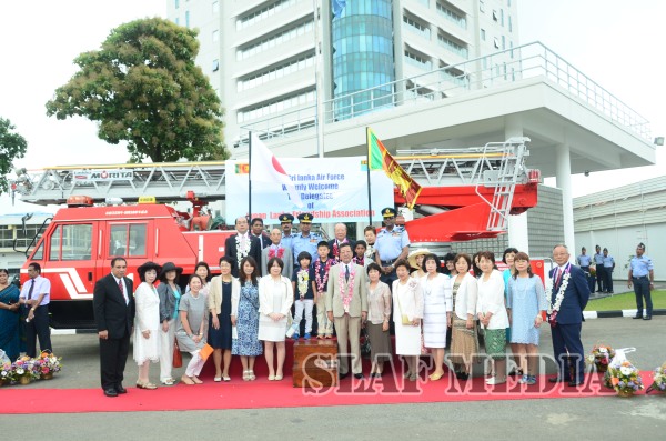 Japan Donates a Fire Vehicle to SLAF