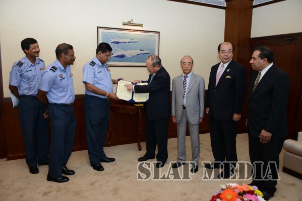 Japan Donates a Fire Vehicle to SLAF
