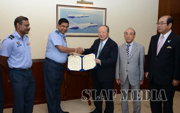 Japan Donates a Fire Vehicle to SLAF