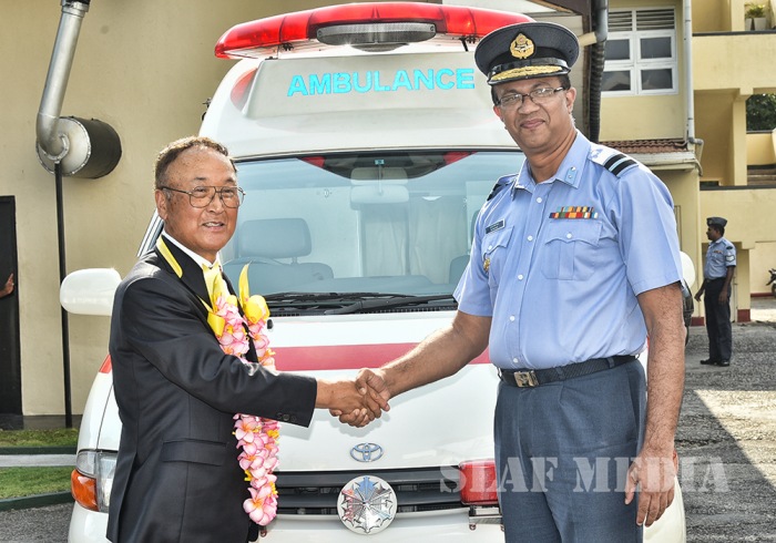 Japan Donates Fully Equiped Ambulance to SLAF
