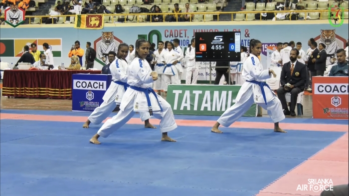 SLAF KARATE TEAM EXCELS AT 10TH SOUTH ASIAN KARATE CHAMPIONSHIP