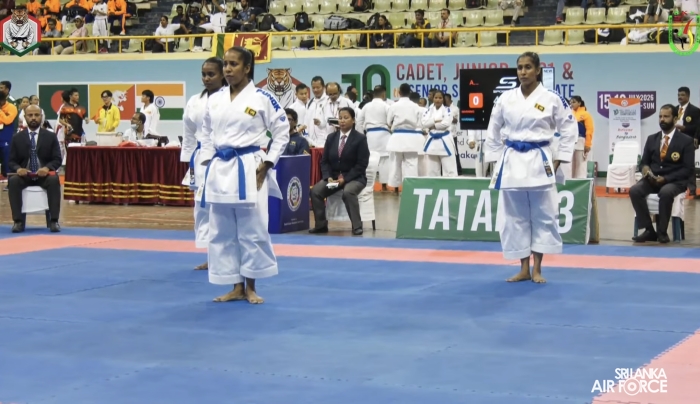 SLAF KARATE TEAM EXCELS AT 10TH SOUTH ASIAN KARATE CHAMPIONSHIP
