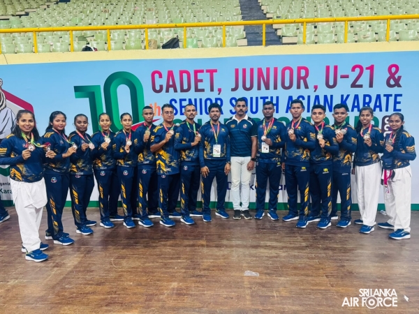 SLAF KARATE TEAM EXCELS AT 10TH SOUTH ASIAN KARATE CHAMPIONSHIP