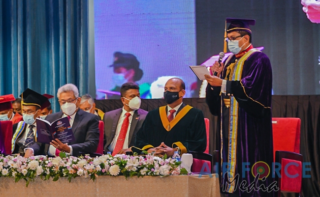 GENERAL CONVOCATION OF KOTHALAWALA DEFENCE UNIVERSITY -2020
CEREMONIALLY CONCLUDED.