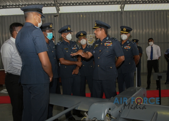 NEW
HANGAR FOR THE UAV RESEARCH DEVELOPMENT PROJECT DECLARED OPEN BY
COMMANDER