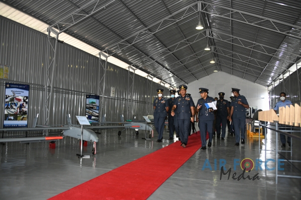 NEW
HANGAR FOR THE UAV RESEARCH DEVELOPMENT PROJECT DECLARED OPEN BY
COMMANDER