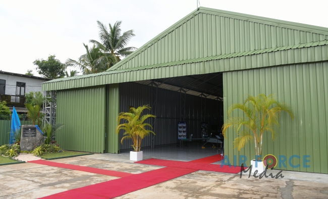 NEW
HANGAR FOR THE UAV RESEARCH DEVELOPMENT PROJECT DECLARED OPEN BY
COMMANDER