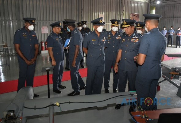 NEW
HANGAR FOR THE UAV RESEARCH DEVELOPMENT PROJECT DECLARED OPEN BY
COMMANDER