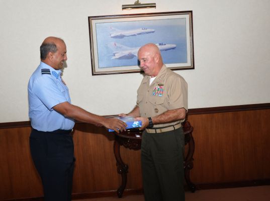 Lt Major General Thomas L Conant paid a courtesy call on the Commander of the Air Force
