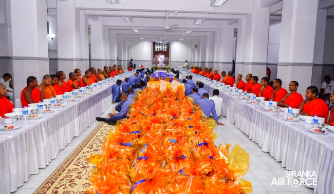 SLAF HOLDS ANNUAL RELIGIOUS CEREMONY AND ALMSGIVING AT TEMPLE OF THE SACRED TOOTH