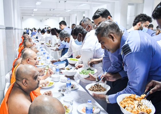 SLAF HOLDS ANNUAL RELIGIOUS CEREMONY AND ALMSGIVING AT TEMPLE OF THE SACRED TOOTH