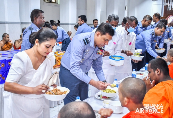 SLAF HOLDS ANNUAL RELIGIOUS CEREMONY AND ALMSGIVING AT TEMPLE OF THE SACRED TOOTH