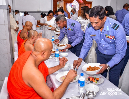 SLAF HOLDS ANNUAL RELIGIOUS CEREMONY AND ALMSGIVING AT TEMPLE OF THE SACRED TOOTH