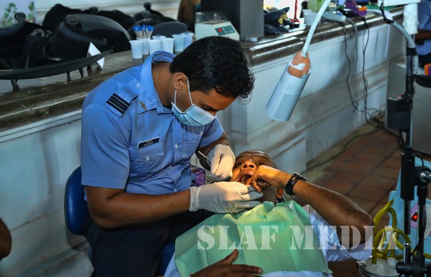 The Sri Lanka Air Force Organizes Mega Health Camp at the Temple of the Tooth Relic, Kandy