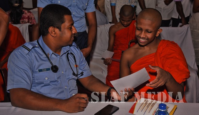 The Sri Lanka Air Force Organizes Mega Health Camp at the Temple of the Tooth Relic, Kandy