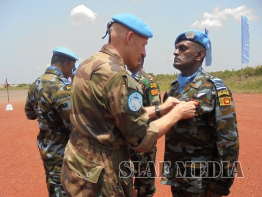 UN Peace Keeping MINUSCA Medal Awarding Ceremony