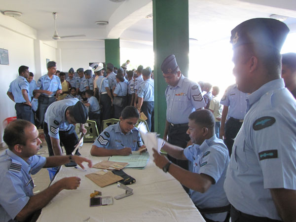 Members SLAF Eagerly Gather to Exercise Their Fundamental Rights