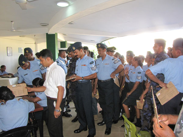 Members SLAF Eagerly Gather to Exercise Their Fundamental Rights