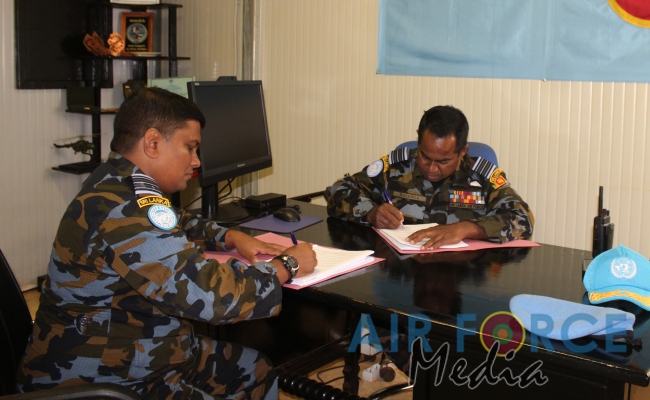 Change of Command at Sri Lanka Aviation Unit, Central Africa