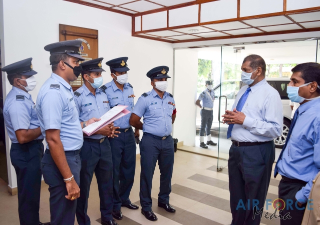 PTF Tackling Health Security of Tri Services Visits SLAF Trade Training School Ekala