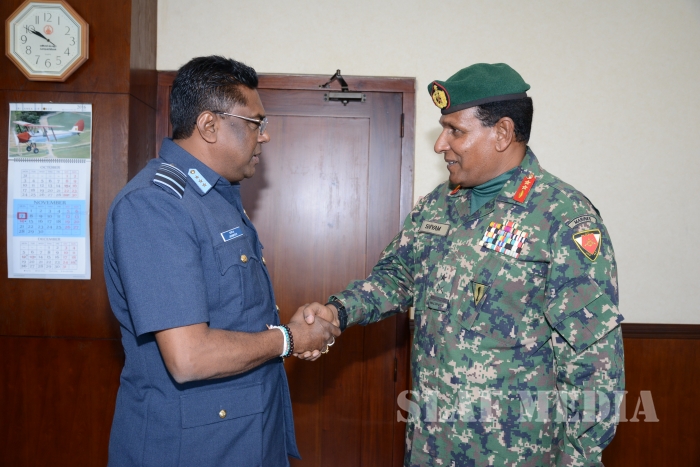 Chief of the Defence Force of The Republic of Maldives Calls on the Commander