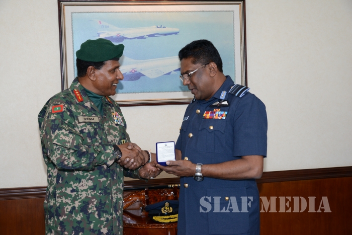 Chief of the Defence Force of The Republic of Maldives Calls on the Commander
