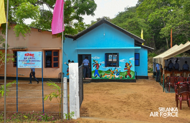 SLAF STATION MORAWEWA CONCLUDES A GUWAN MITHUDAM PROJECT AT ‘SAMANALA’ PRE SCHOOL - ETHABEDIWEWA