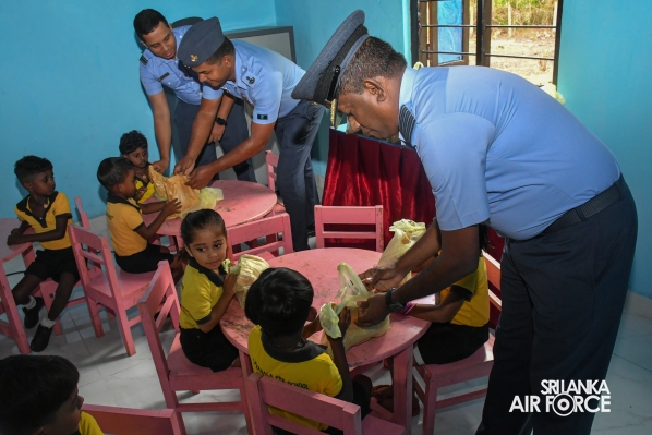 SLAF STATION MORAWEWA CONCLUDES A GUWAN MITHUDAM PROJECT AT ‘SAMANALA’ PRE SCHOOL - ETHABEDIWEWA