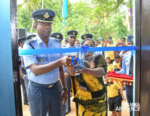 SLAF STATION MORAWEWA CONCLUDES A GUWAN MITHUDAM PROJECT AT ‘SAMANALA’ PRE SCHOOL - ETHABEDIWEWA