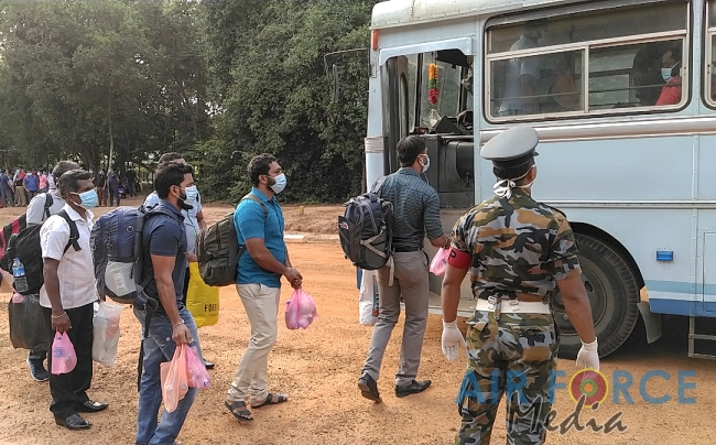 223 Naval Personnel quarantined at SLAF Quarantine Centre at Mullaitivu released